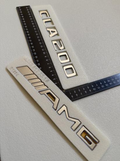 CLA 200 ve AMG Krom Bagaj Yazısı Seti 2’li 3M 3D ABS 3M 3D ABS Logo Arma