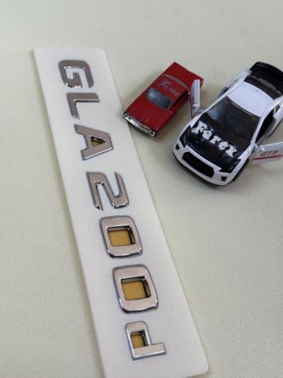 GLA 200d Krom Bagaj Yazısı 3M 3D ABS