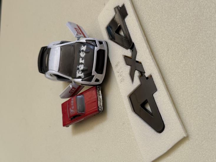 4x4 Piano Black Bagaj Yazısı Büyük Boy 3M 3D ABS