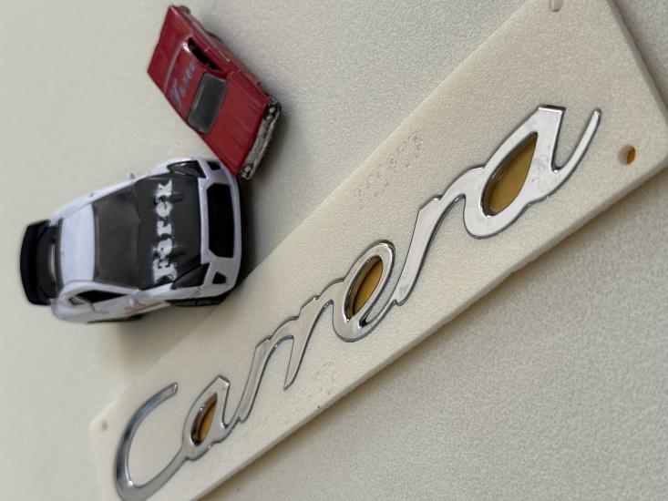 Carrera ( Porsche ) Büyük Boy Krom Bagaj Yazısı 3M 3D ABS