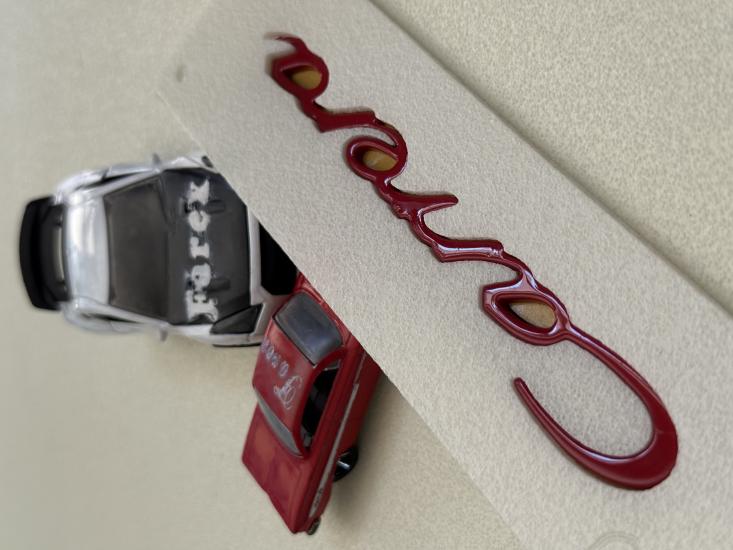 Carrera ( Porsche ) Küçük Boy Kırmızı Bagaj Yazısı 3M 3D ABS