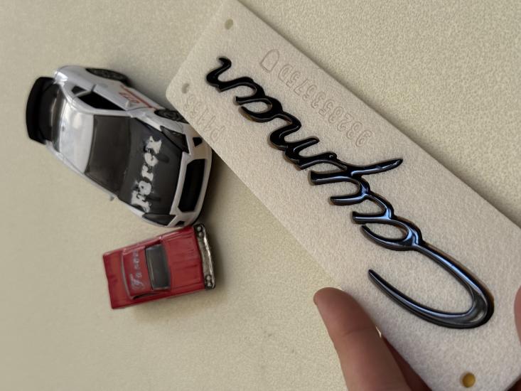 Cayman ( Porsche ) Küçük Boy Piano Black Bagaj Yazısı 3M 3D ABS