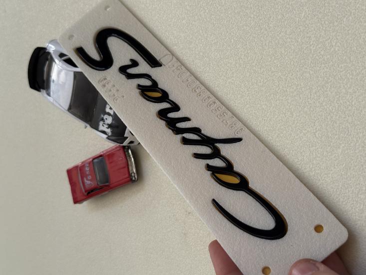 Porsche Cayman S Piano Black Büyük Boy Bagaj Yazısı 3M 3D ABS