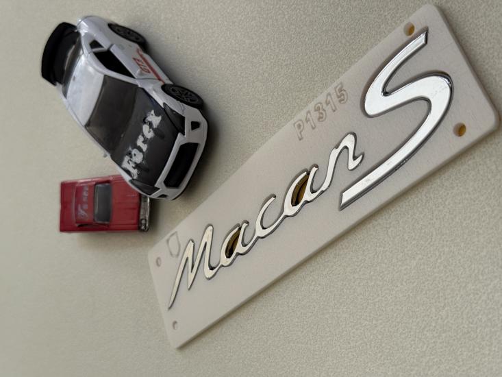 Porsche Macan S Krom Bagaj Yazısı 3M 3D ABS