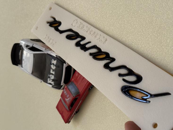 Porsche Panamera Piano Black Bagaj Yazısı 3M 3D ABS