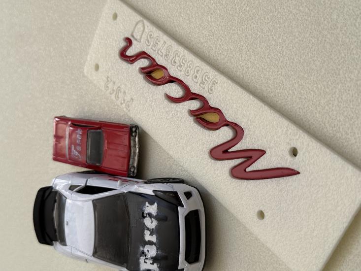 Porsche Macan Kırmızı Küçük Boy Bagaj Yazısı 3M 3D ABS