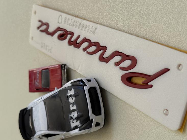 Panamera Kırmızı Küçük Boy Bagaj Yazısı 3M 3D ABS