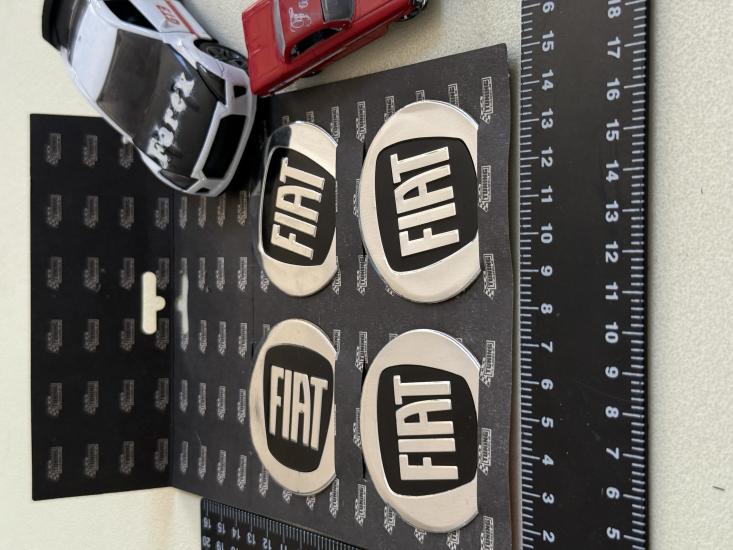Fiat Piano Black Jant Arması Sticker Seti 4’lü 3M 3D ABS