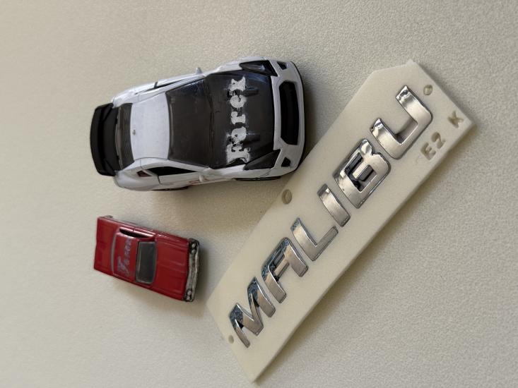 Chevrolet Malibu Krom Bagaj Yazısı 3M 3D ABS