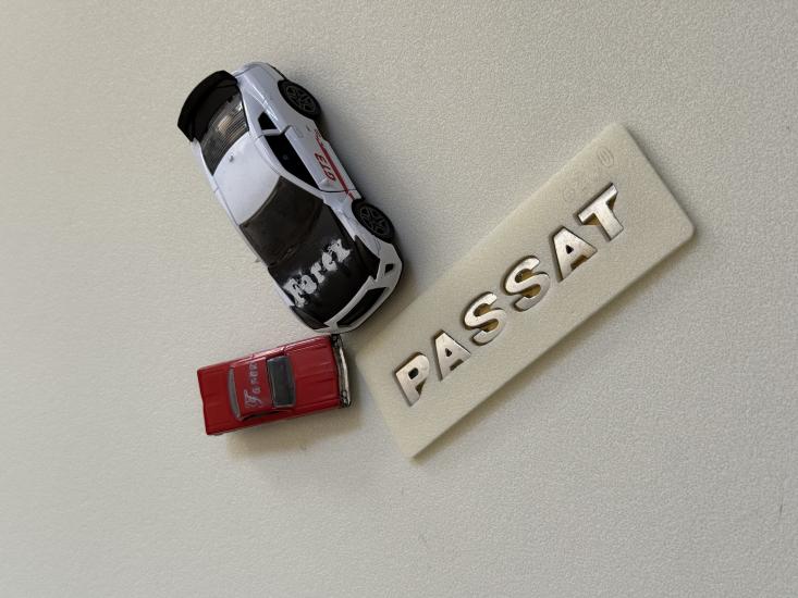 Passat Düz Model Krom Bagaj Yazısı 3M 3D ABS