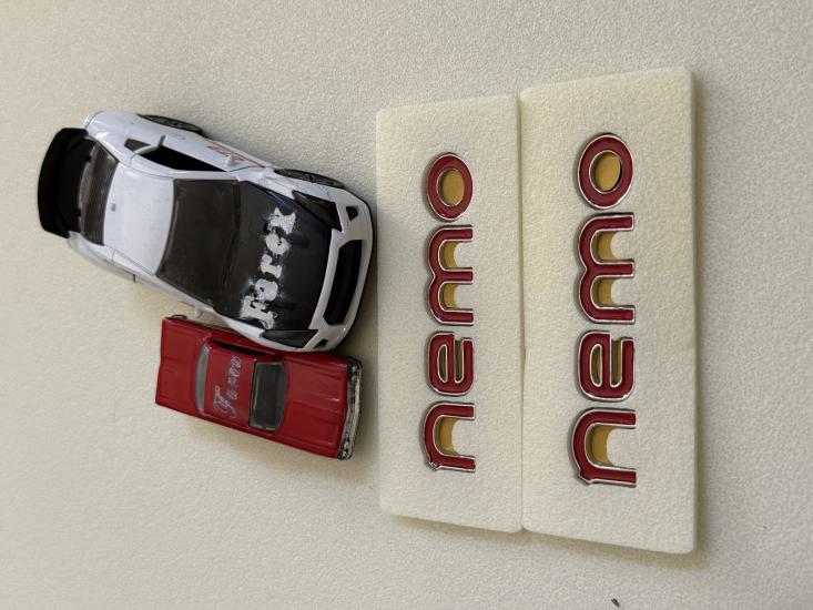 Nemo Kırmızı Çamurluk Arması Seti 2’li Paket 3M 3D ABS