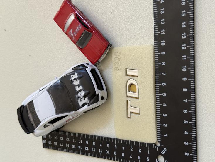 Volkswagen TDI Krom Bagaj Yazısı 3M 3D ABS