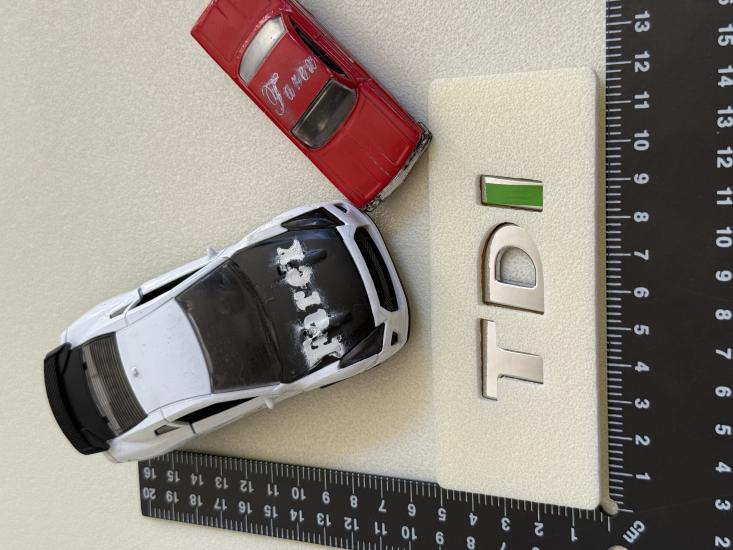 Volkswagen TDI Krom-Yeşil Bagaj Yazısı 3M 3D ABS