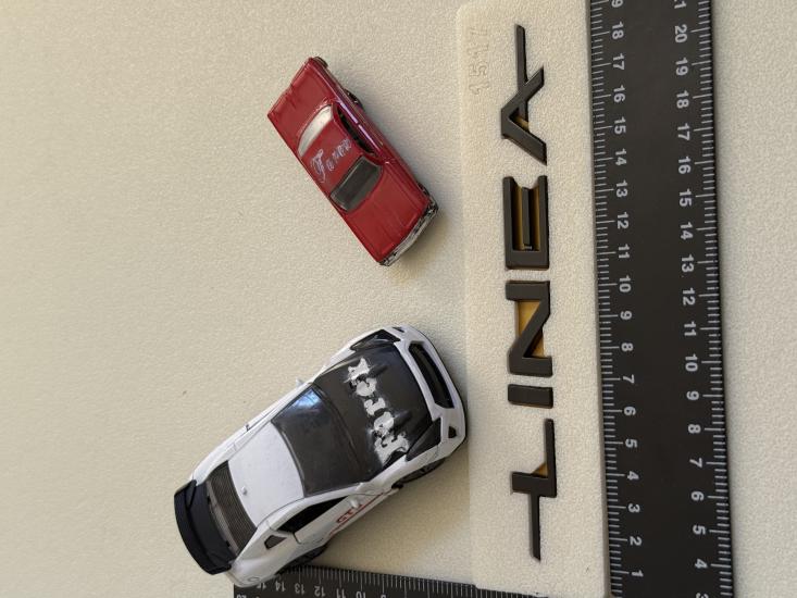 Linea Piano Black Bagaj Yazısı 3M 3D ABS