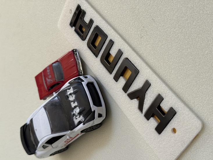 Hyundai Büyük Boy Piano Black Bagaj Yazısı 3M 3D ABS