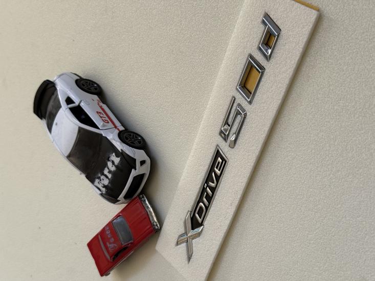 Bmw Xdrive 50d Krom Bagaj Yazısı 3M 3D ABS