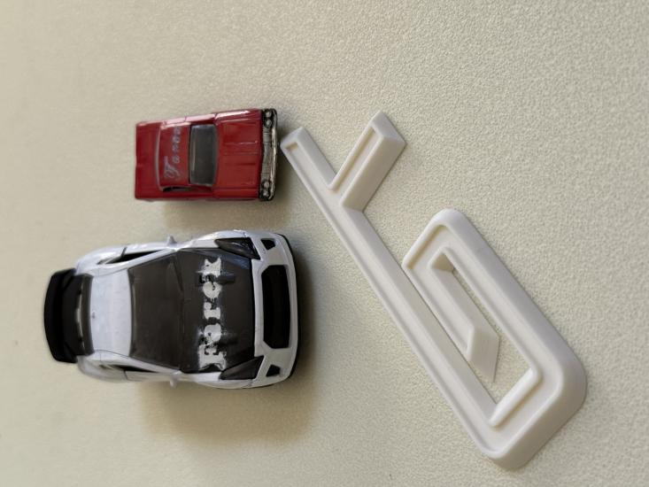 GT Beyaz (Mustang Uyumlu) Çamurluk Yazısı 3M 3D ABS