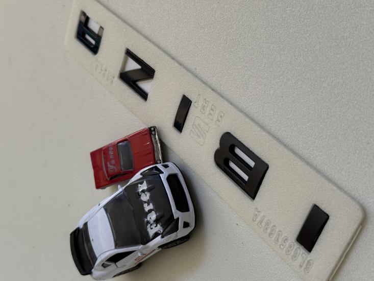 Seat Ibiza Boşluklu Piano Black Bagaj Yazısı 3M 3D ABS