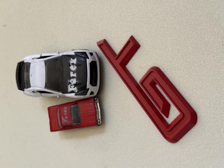 GT Kırmızı (Mustang Uyumlu) Çamurluk Yazısı 3M 3D ABS