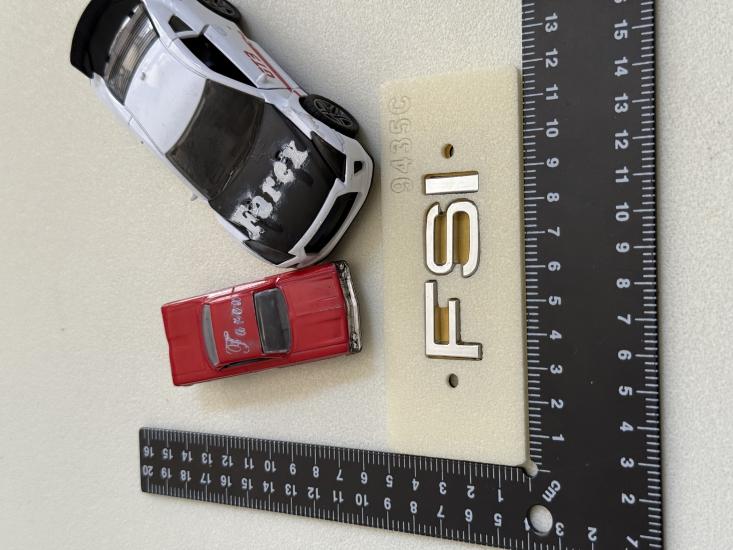 Audi FSI Krom Bagaj Yazısı 3M 3D ABS