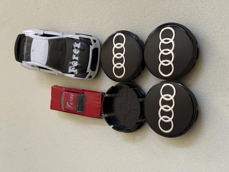 Audi Piano Black Jant Kapak Arması Seti 4’lü 3M 3D ABS