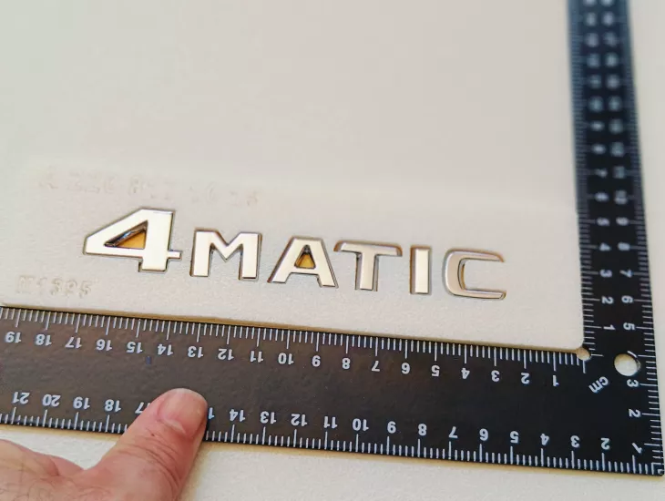 4Matic Düz Model Krom Bagaj Yazısı 3M 3D ABS