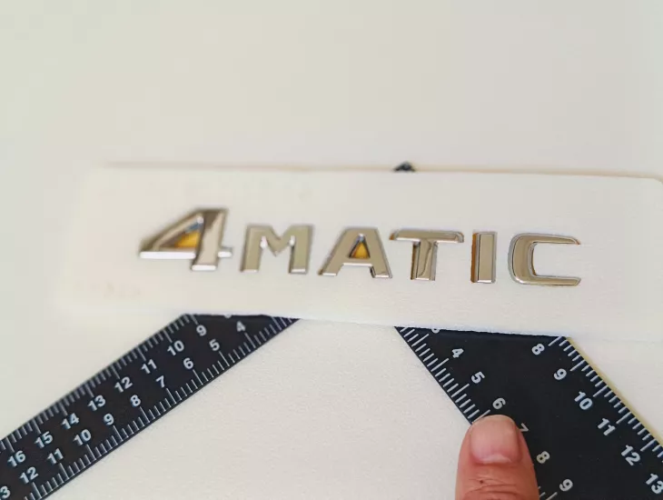 4Matic Üçgen Model Krom Bagaj Yazısı 3M 3D ABS