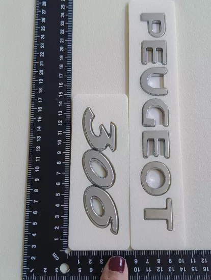 Peugeot ve 306 Krom Bagaj Yazısı Seti 2’li 3M 3D ABS