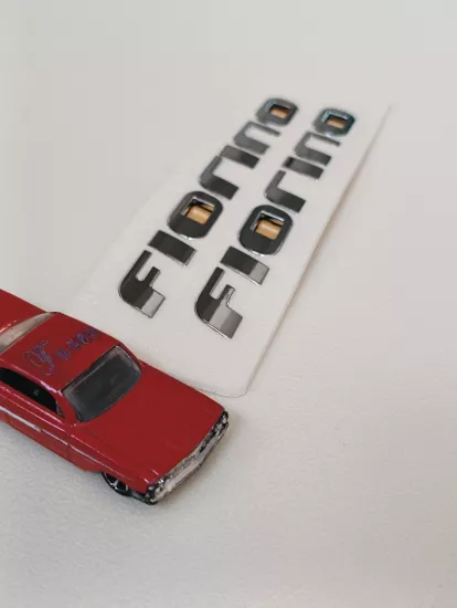 Fiorino Krom Çamurluk Arması Seti 2’li 3M 3D ABS