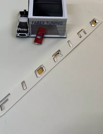 Fiorino Yeni Nesil Boşluklu Krom Bagaj Yazısı 3M 3D ABS